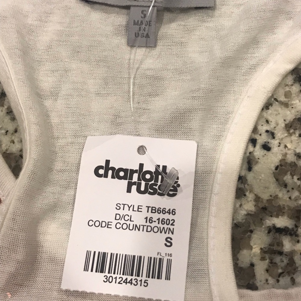 Charlotte Russe Sequin Racerback Tank-top - Picture 3 of 4